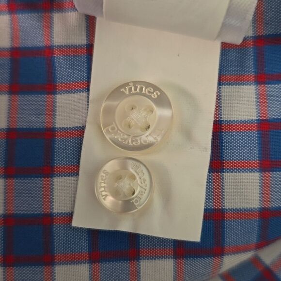 Vinyard Vines Classic Fit Tucker Shirt Check Button Down Mens Large Preppy Plaid - Picture 7 of 10